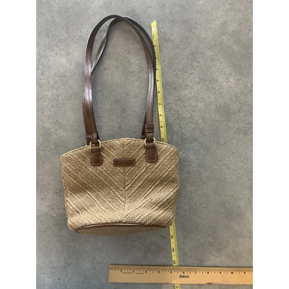 Rosetti Shoulder Handbag Soft Woven Rattan Wicker Style - Boho, Beach, Spring